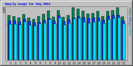 Hourly usage for May 2021