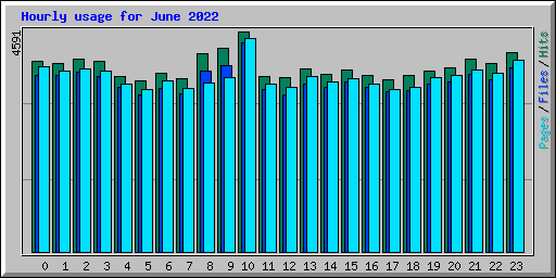 Hourly usage for June 2022